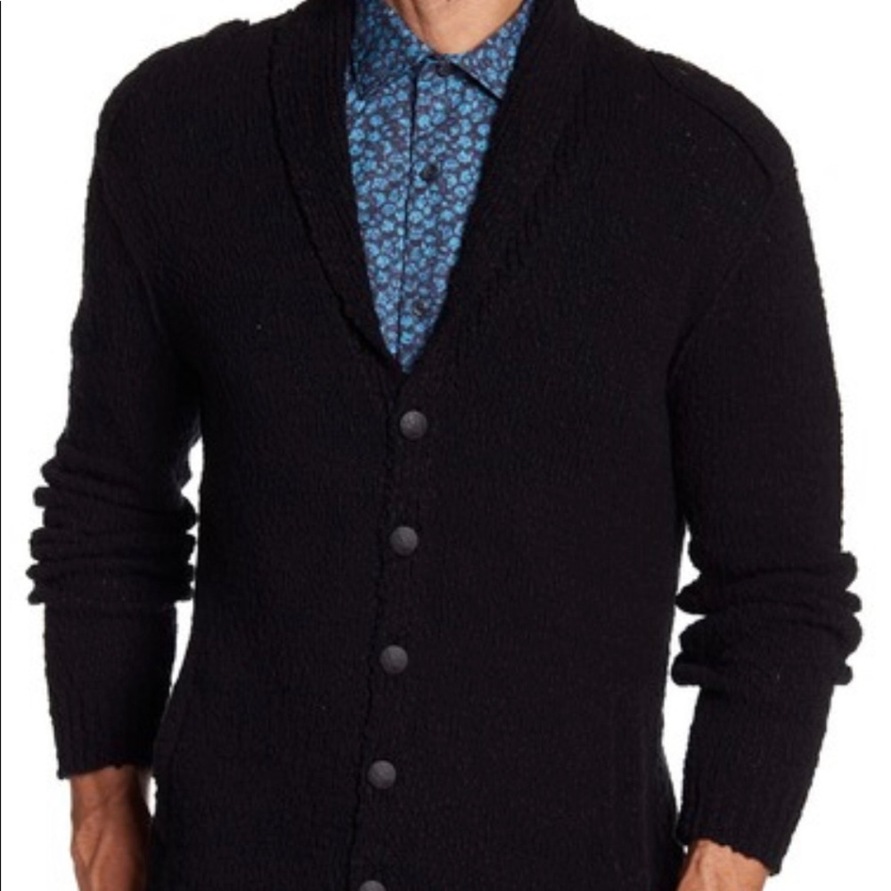 John Varvatos Collection Shawl Collar Cardigan